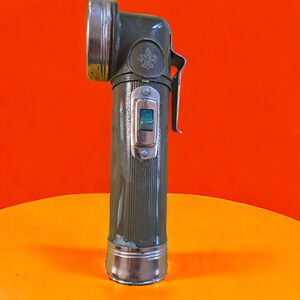 Vintage Official BSA Boy Scouts of America Bridgeport Metal Goods Co. Flashlight